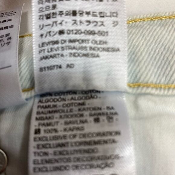 Levi’s Wedgie Straight High Rise Jeans Women 30x28 Blue Button Fly Preppy Denim - Picture 9 of 16